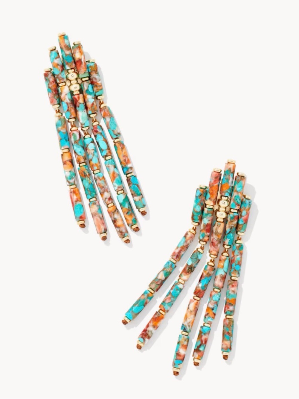Kendra Scott Ember Gold Statement Earrings in Bronze
